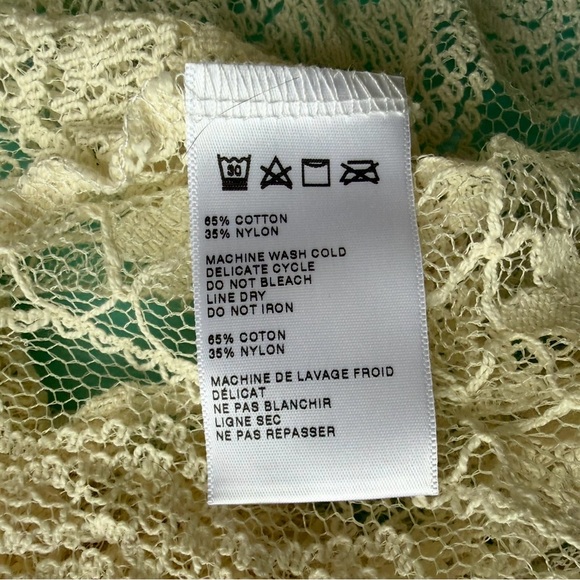 Kimchi Blue Lace Blouse - Cream Size M Boho Cottagecore Festival Feminine - Picture 5 of 13